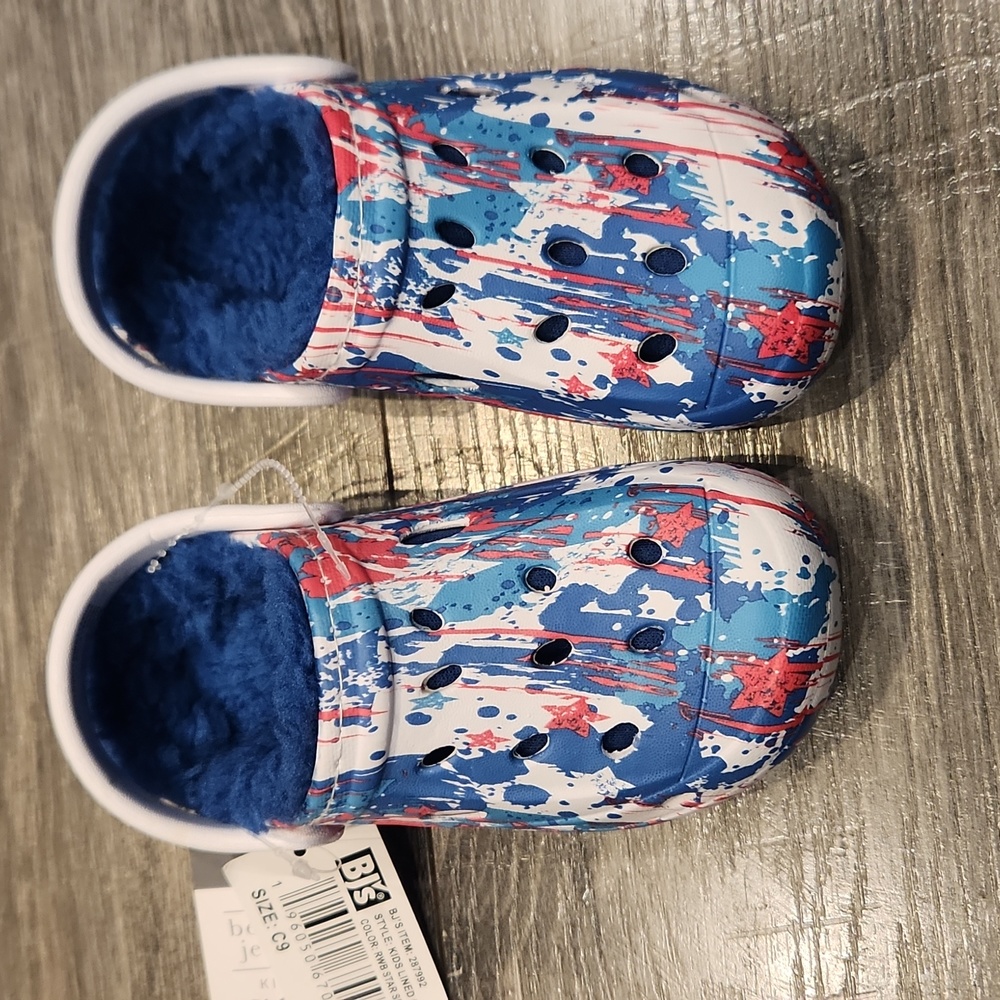 NWT Berkley & Jensen Kids sz C9 Clogs w/Faux Fur Lining